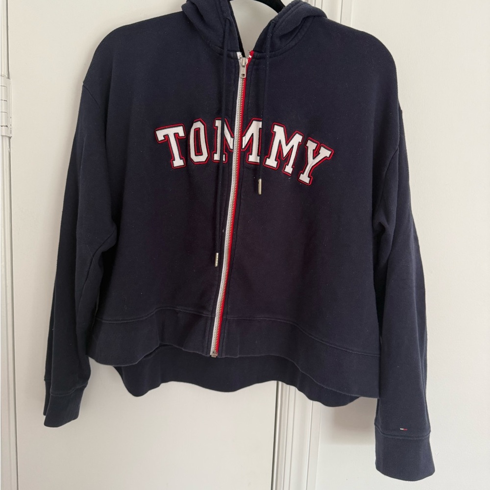 Tommy Hilfiger Denim Navy Zip-Up Hoodie